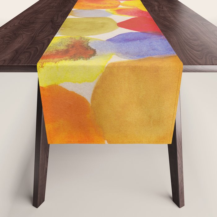 Watercolor Party #1 Table Runner Gallery Image 1