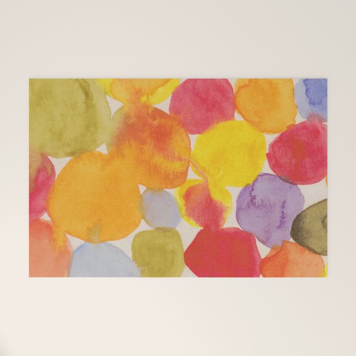 Watercolor Party #1 Welcome Mat Gallery Image 1