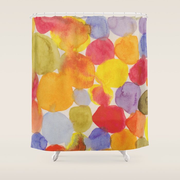 Watercolor Party #1 Shower Curtain Gallery Image 1