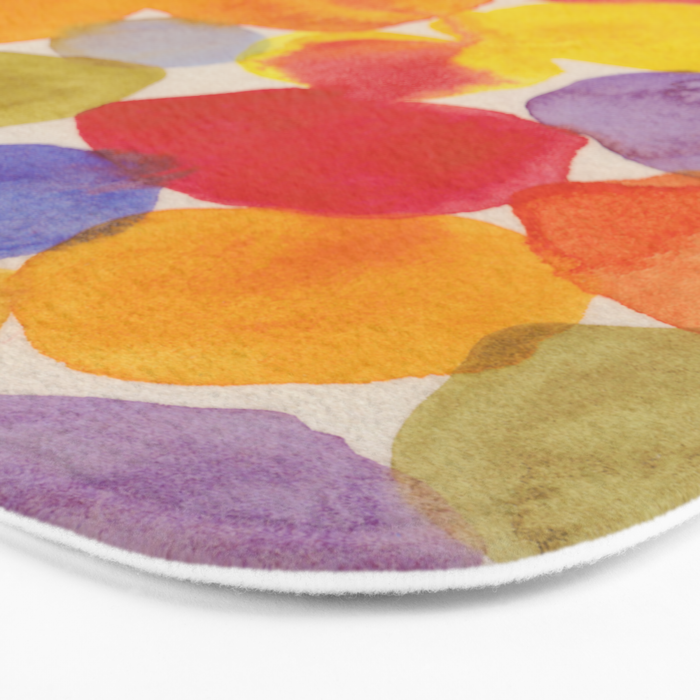 Watercolor Party #1 Bath Mat Gallery Image 3