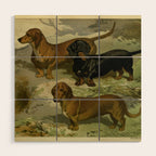 Vintage Dachshunds Wood Wall Art Gallery Image 1