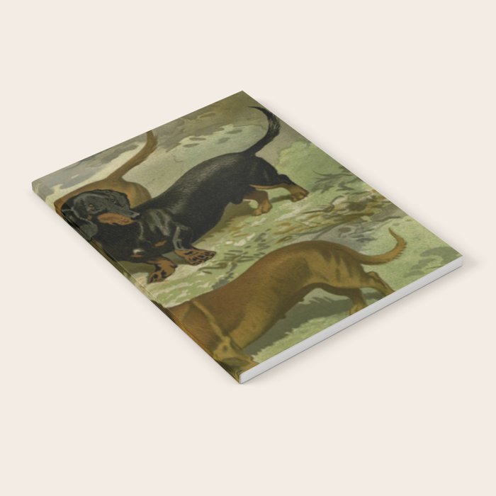Vintage Dachshunds Notebook Gallery Image 2
