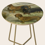 Vintage Dachshunds Side Table Gallery Image 2