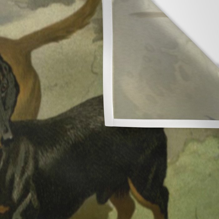 Vintage Dachshunds Wall Tapestry Gallery Image 3