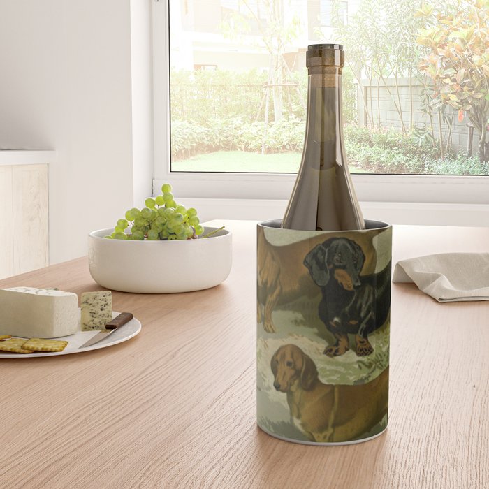 Vintage Dachshunds Wine Chiller Gallery Image 4