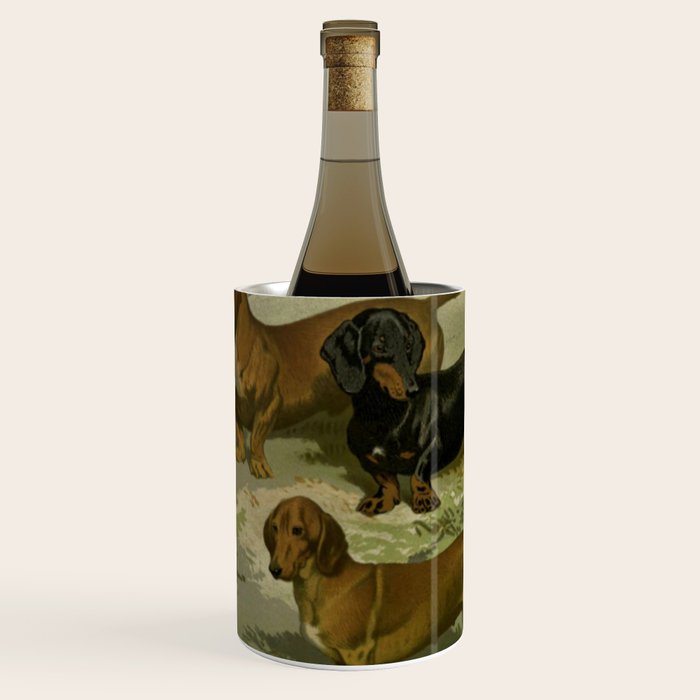 Vintage Dachshunds Wine Chiller Gallery Image 1