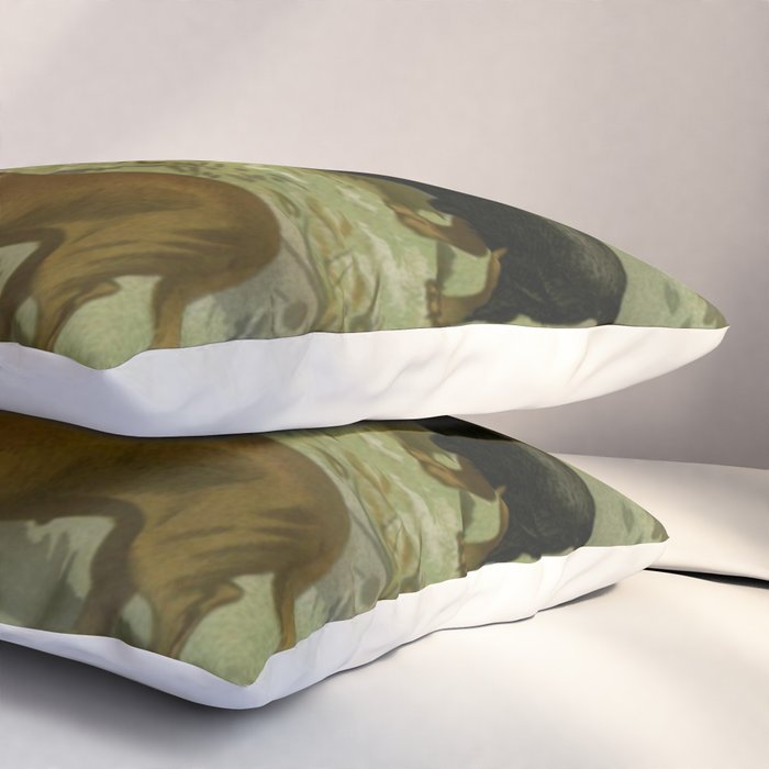 Vintage Dachshunds Pillow Sham Gallery Image 3