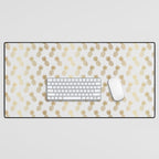 Gold Pineapple Pattern Desk Mat Gallery Image 1
