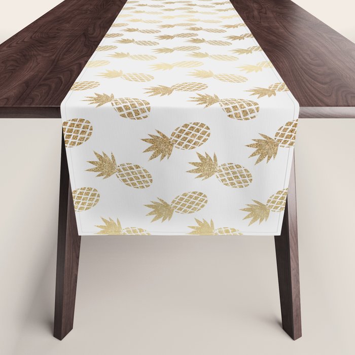 Gold Pineapple Pattern Table Runner Gallery Image 1
