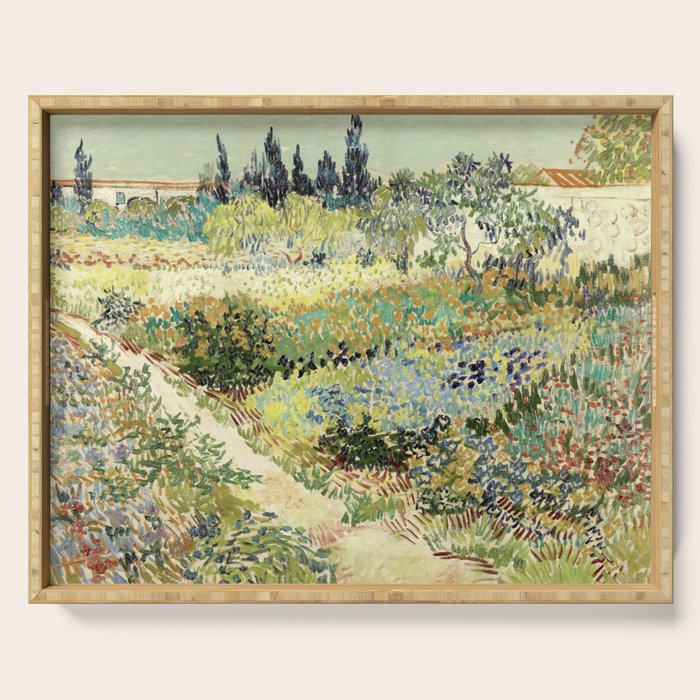 Vincent Van Gogh : Garden at Arles Serving Tray Gallery Image 1