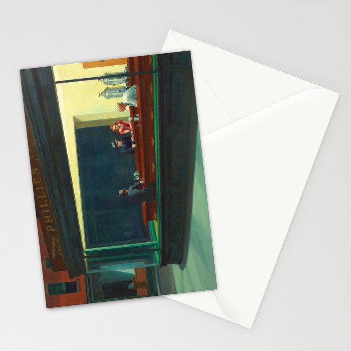 Nighthawks by Edward Hopper Stationery Card Gallery Image 2