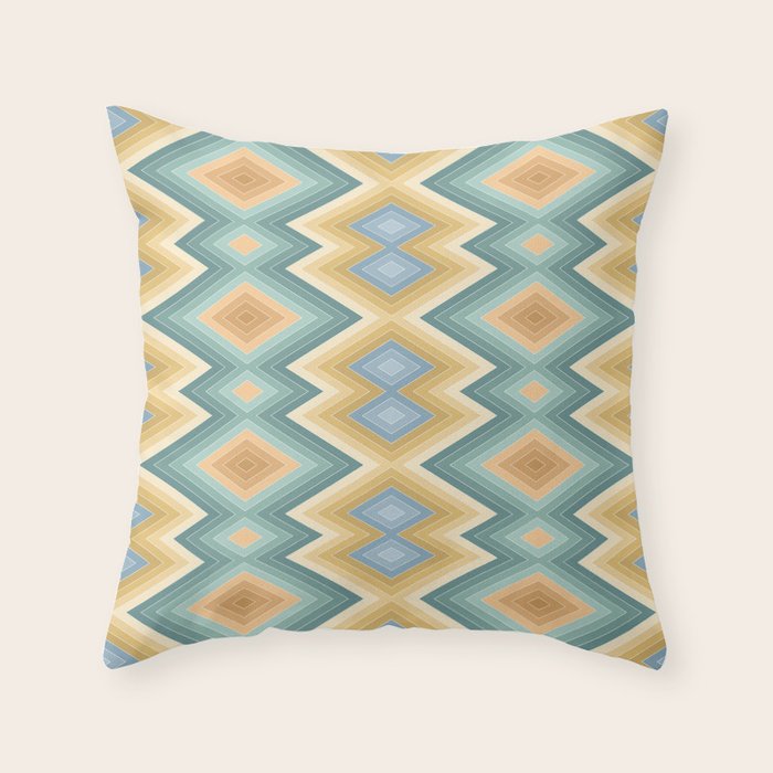 Boho Western Geometric Pattern VI Throw Pillow Gallery Image 6