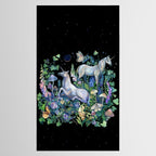 Unicorns Magical Rose Garden Tablecloth Gallery Image 2
