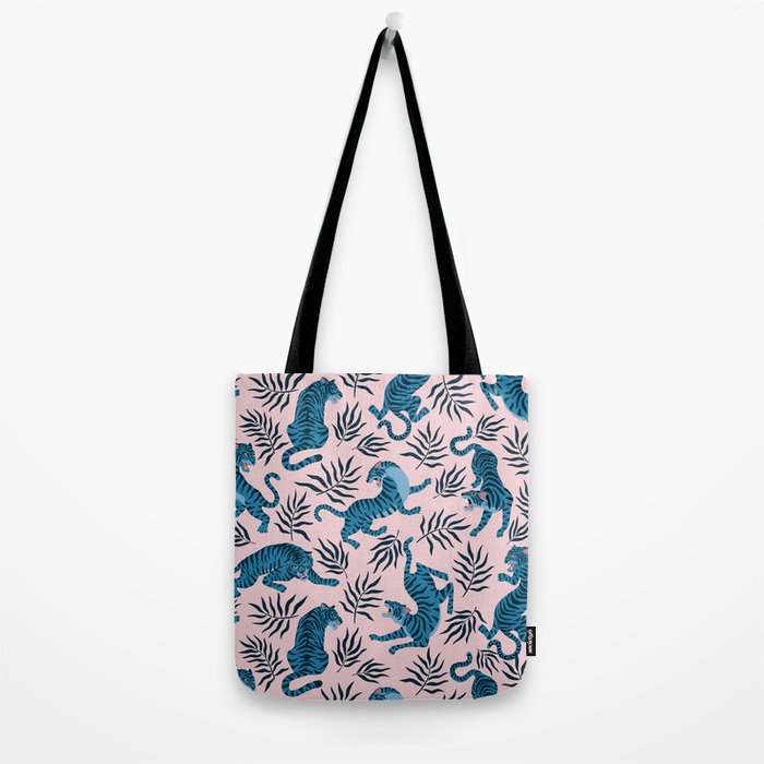 Blue asian tigers Tote Bag Gallery Image 2