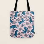 Blue asian tigers Tote Bag Gallery Image 1