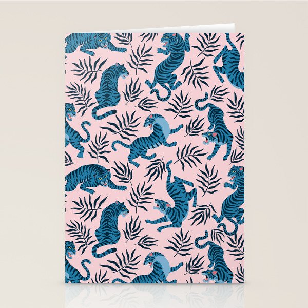 Blue asian tigers Stationery Card Gallery Image 2
