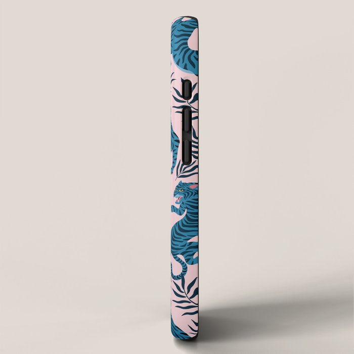 Blue asian tigers iPhone Case Gallery Image 2