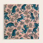 Blue asian tigers Wood Wall Art Gallery Image 1