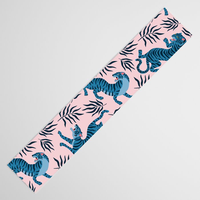 Blue asian tigers Table Runner Gallery Image 3