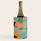 Abstract Collage in Teal Wine Chiller Gallery Image 2