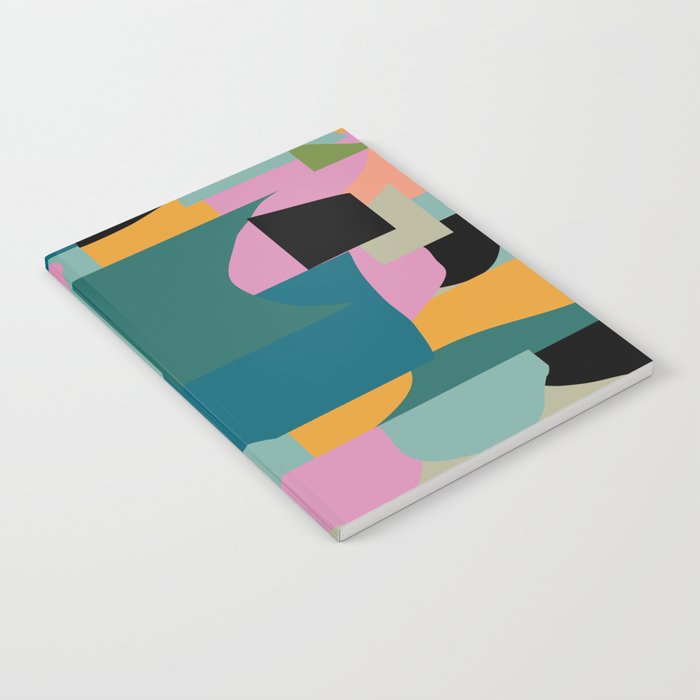 Abstract Collage in Teal Notebook Gallery Image 2