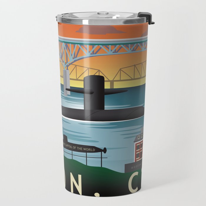 Groton, CT - Submarine Homeport Travel Mug Gallery Image 2