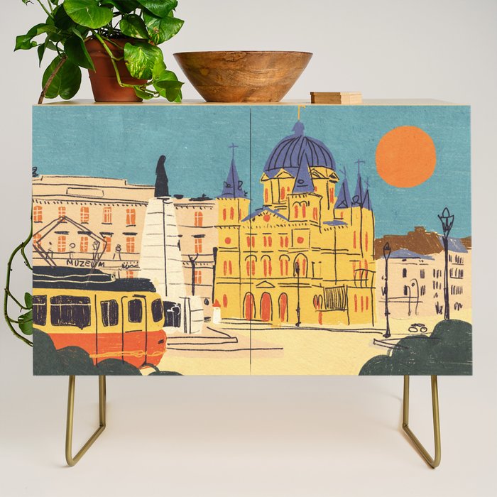 Liberty Square Credenza Gallery Image 1