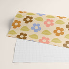 Retro Flower Vibe - Vintage Colors  Wrapping Paper Gallery Image 2
