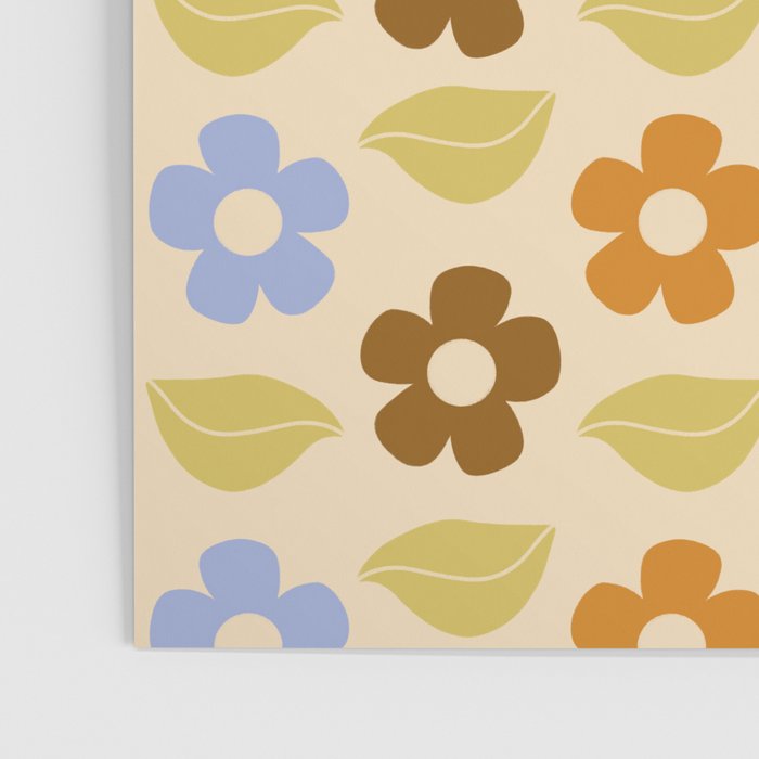 Retro Flower Vibe - Vintage Colors  Poster Gallery Image 3
