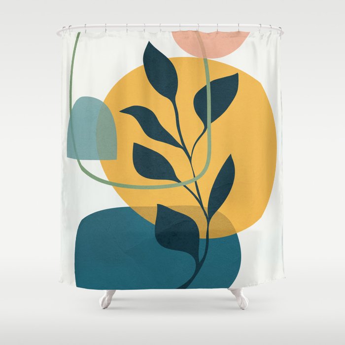 Abstract Modern Art 16 Shower Curtain Gallery Image 1