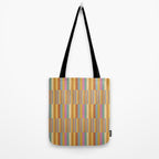 Mixed Stripes Pattern XVIII Retro Rainbow Tote Bag Gallery Image 2