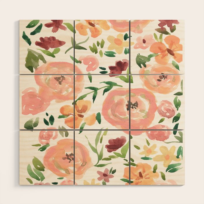 Roses by Sabina Fenn Wood Wall Art Gallery Image 1