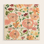 Roses by Sabina Fenn Wood Wall Art Gallery Image 1