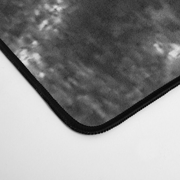 Fresh Snow Dust // Black and White Powder Day on the Mountain Desk Mat Gallery Image 4