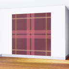 Warm Retro Plaid Pattern Wall Mural Gallery Image 2