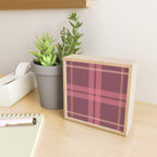 Warm Retro Plaid Pattern Mini Art Print Gallery Image 2