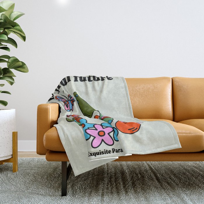 BEAUTIFUL FUTURE Throw Blanket Gallery Image 1