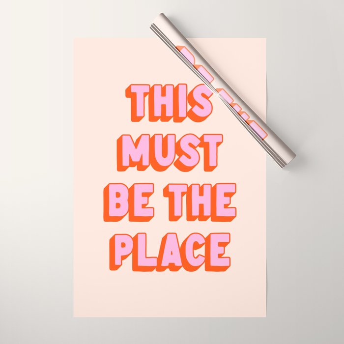 This Must Be The Place: The Peach Edition Wrapping Paper Gallery Image 1