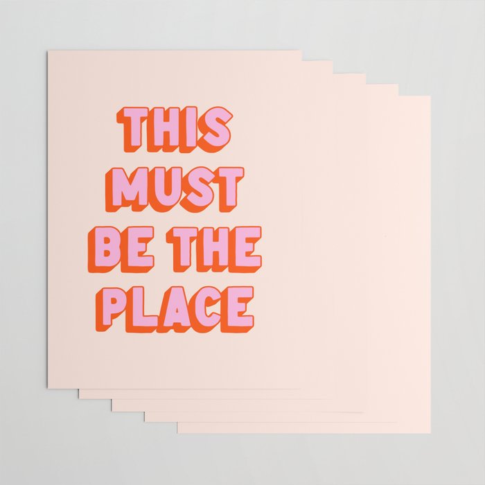 This Must Be The Place: The Peach Edition Wrapping Paper Gallery Image 3