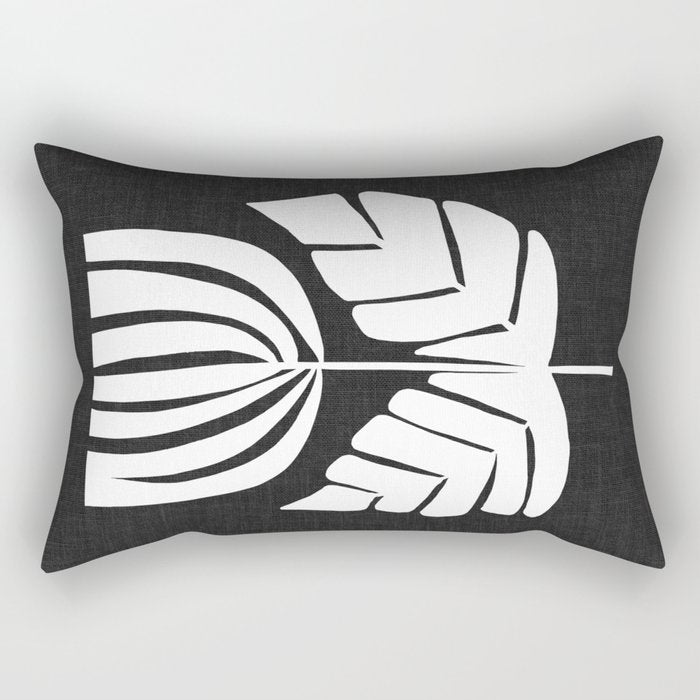 Double Leaf Bell Bloom ii Rectangular Pillow Gallery Image 2