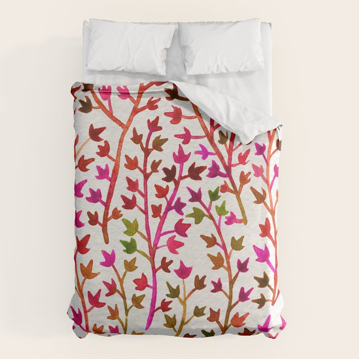 Pink Ivy Duvet Cover Gallery Image 6
