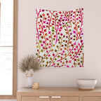 Pink Ivy Wall Tapestry Gallery Image 2