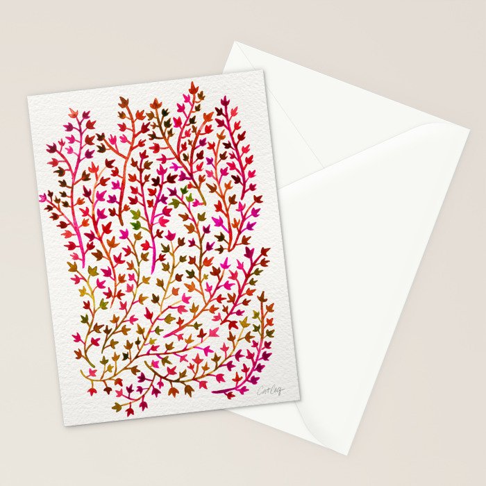Pink Ivy Stationery Card Gallery Image 2