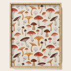 Mushroom Medley Pattern - Neutral Serving Tray Gallery Image 1