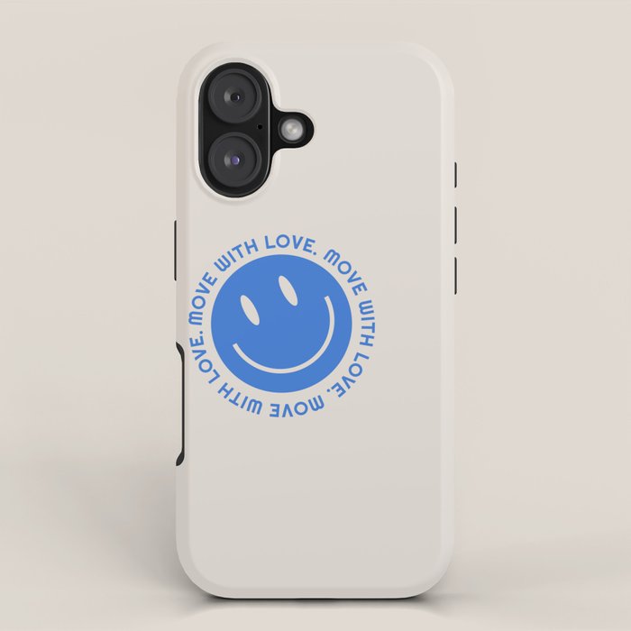 Move With Love Blue Phone Case iPhone Case Gallery Image 1