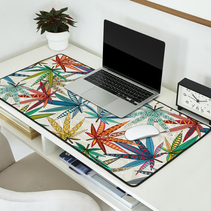 boho weed light Desk Mat Gallery Image 2
