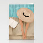 On the edge of the Pool II Stationery Card Gallery Image 2