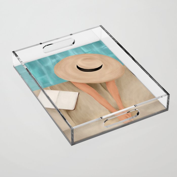 On the edge of the Pool II Acrylic Tray Gallery Image 1