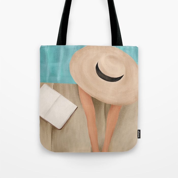 On the edge of the Pool II Tote Bag Gallery Image 1
