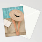 On the edge of the Pool II Stationery Card Gallery Image 2
